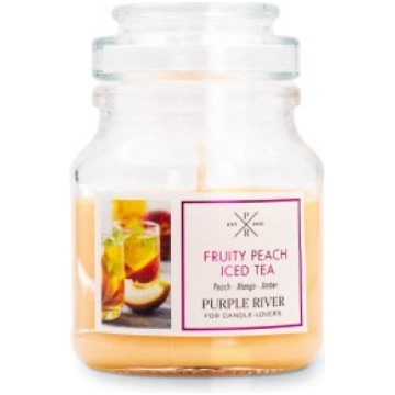 Aromātiskā Svece Fruity Peach Iced Tea Purple Rive