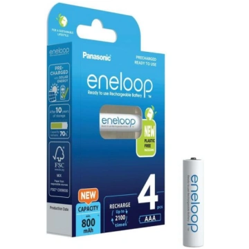 Panasonic Eneloop Baterijas AAA 800mAh uzlādējamas