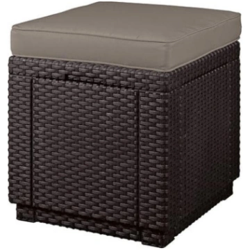 Dārza krēsls/uzglabāšanas kaste Cube ar spilvenu b