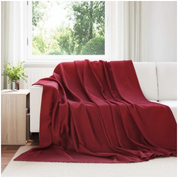 Pleds bordo sarkans 270 x 240 cm flīss