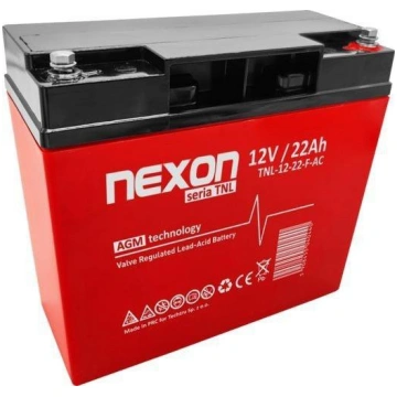 Akumulators Gēla Nexon Agm 12v 22ah Long Life (12l