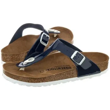 Birkenstock Gizeh Patent Granatowe 1005301 (BK51-a