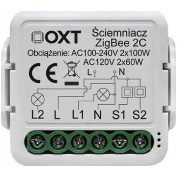 OXT mini dimmera modulis 2 ķēdes ZigBee TUYA — OXT