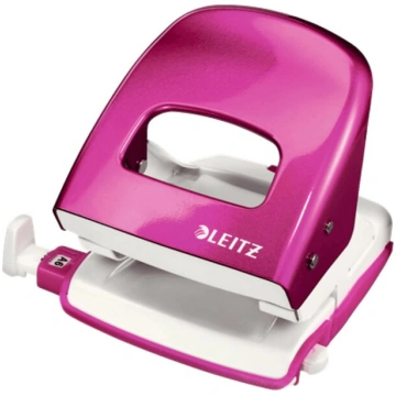 Leitz 5008 perforators, 30 loksnes, metāls, rozā N