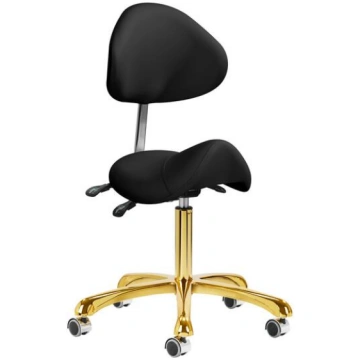 Giovanni cosmetic stool 1004 gold black