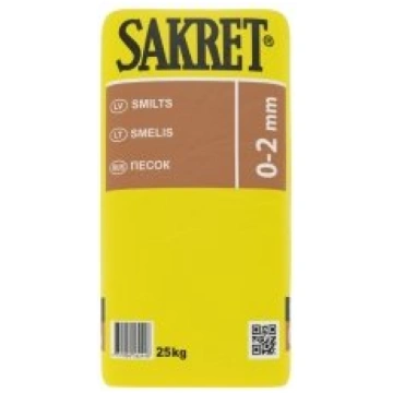 Sakret Smiltis 25kg frakcija 0-2mm