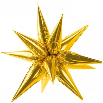 Zvaigzne 3D, Zelta (95 cm) PartyDeco BP-43881