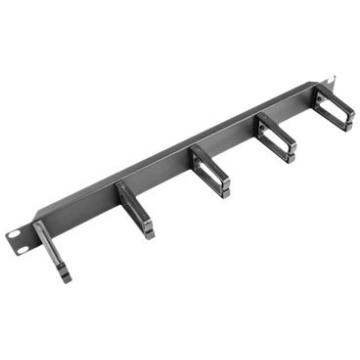 Lanberg 19" cable management panel with 5 plastic 
