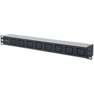 Intellinet 19" 1U Rackmount 8-Output C19 Power Dis