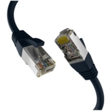 M-Cab EC020200301 networking cable Black 1 m Cat8.