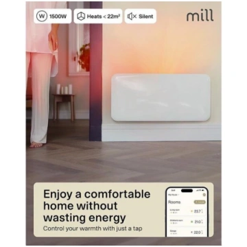 Viedais sildītājs Mill PA1500WIFI4, 1500 W, Balts