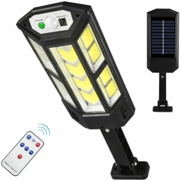 Solārā LED lampa 300W ar kustības sensoru un pulti