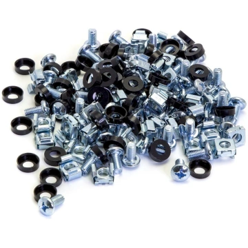 OEM 50 Pack of Silver M6 Cage Nuts Screws 19" M6-C