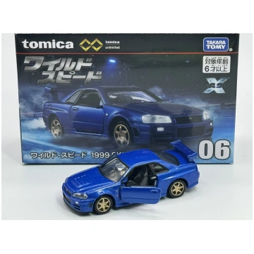 Nissan Skyline GT-R Fast & Furious , blue Tomica