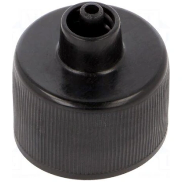 Cap for dispensing bottle | black | Mounting: Luer