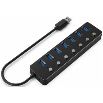 USB Centrmezgls Gembird USB 3.1 Powered 7-port Hub