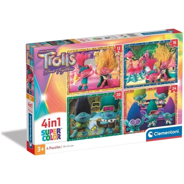 Puzzle 4v1 DreamWorks Trolls 3 Band Together Cleme