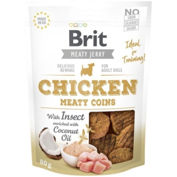 BRIT Jerky Snack Chicken Meaty Coins with Insect 8