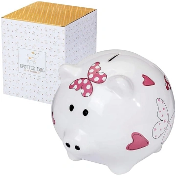 SPOTTED DOG GIFT COMPANY Keramikas cūciņu banka, l