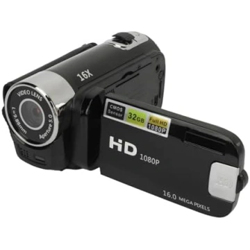 Fockety D90 1080P videokamera ar 16x digitālo tālu