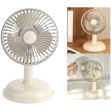 Fdit Vintage galda ventilators ar USB uzlādi – vie