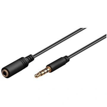 MicroConnect Headphone AND Audio Cable, 5m 3.5mm M