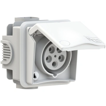 PCE przelotowe zane Design 16A 3P+Z+N 400V IP44 | 