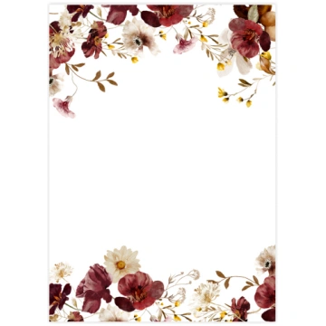 Vēstuļu lapa Isabella flowers, A4