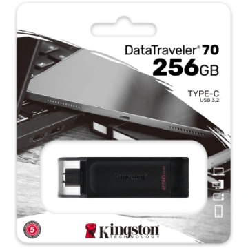 Kingston DT70 USB-C External Memory, 256Gb DT70/25