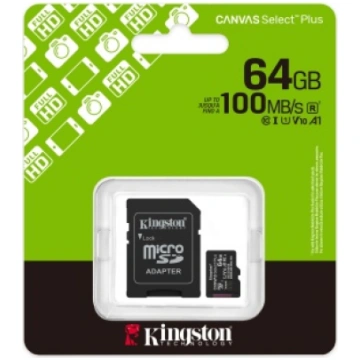 Atmiņas karte Kingston MicroSD Canvas Select Plus 