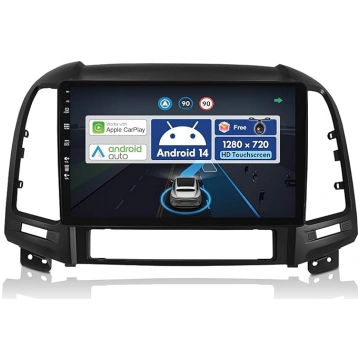 Android 14 Auto radio Hyundai Santa FE (2006-2012)