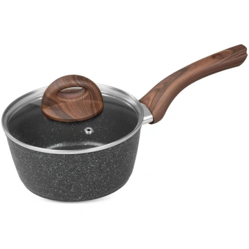 MagicHome Black Marble Line kastrolis, ar stikla v