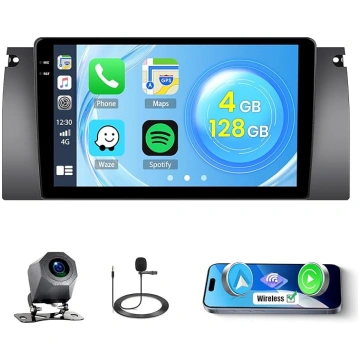 Roinvou 4+128G Android 15 auto radio BMW X5 E53 E3