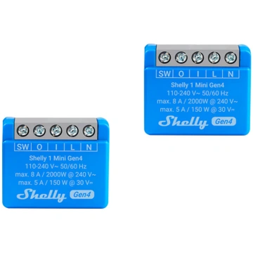 Set of 2 Shelly 1 Mini Gen4 Zigbee/Matter Controll