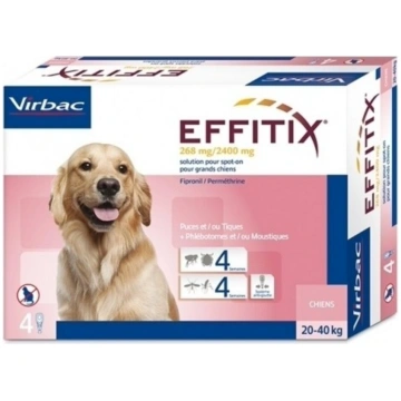 Virbac EFFITIX 268 mg/2400 mg blusu un ērču invāzi