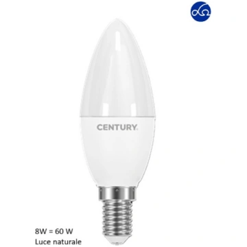 Lampada a led a candela Harmony 8W E14 Luce natura