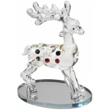 suvenīrs kristāla briedis 16cm 38595 4750597385955