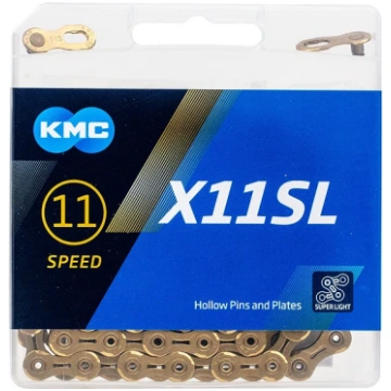 Ķēde - KMC X11SL Ti-N Gold - BX11SLT18 - 11 ātrumi