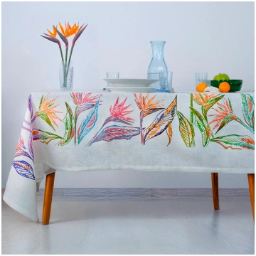 Strelitzia Rectangular Tablecloth Colori del Sole