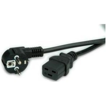 VALUE Power Cord Schuko, IEC320 - C19 16A, black, 