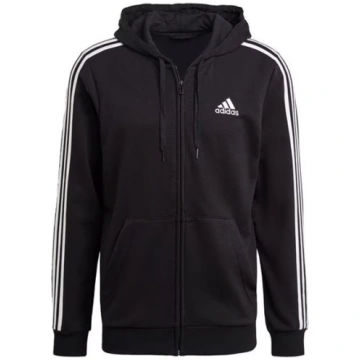 Essentials French Terry 3-Stripes Full-Zip Hoodie