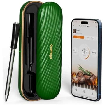 Fleischthermometer Kabellos mit Bluetooth, 150m Re