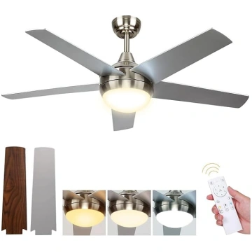 Griestu ventilators ar apgaismojumu, klusais līdzs