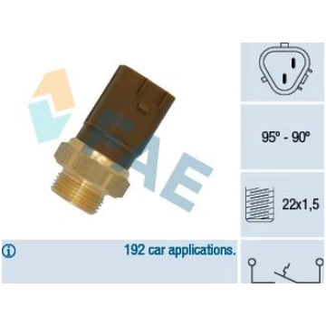 FAE 36720 - Termoslēdzis, Radiatora ventilators