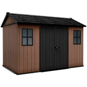 Keter Newton Plus garden shed, 11x7.5 brown 292128