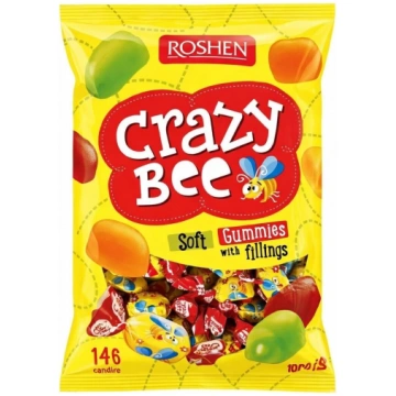 Roshen Crazy Bee mīkstās želejas konfektes ar augļ
