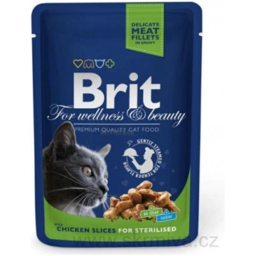 Brit Premium Chicken Slices Sterilised 100g Kaķiem