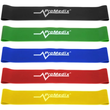 Elastīgas lateksa vingrošanas lentes PR-700, kompl