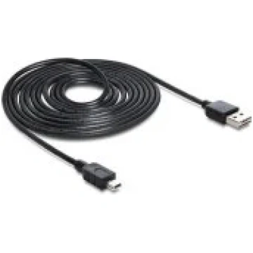 DELOCK 83364 USB-A/ mini-USB 3m Black vads 83364-D