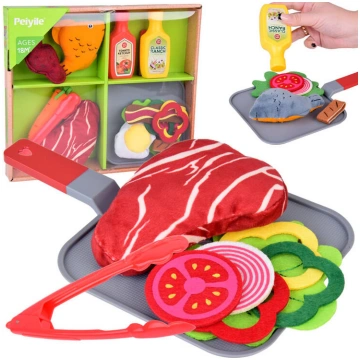 SOFT Dinner Set Material Vegetables Steak Fish ZA5